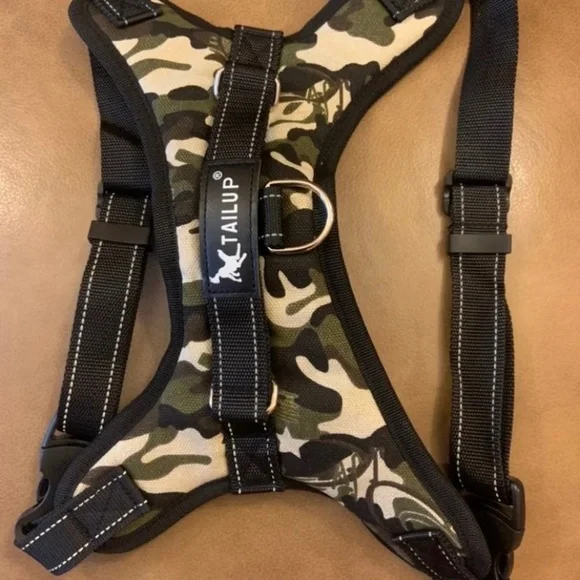 Dog Harness Adjustable No Pull Pet Saddle For Dogs Camouflage Size Large - Picture 5 of 5